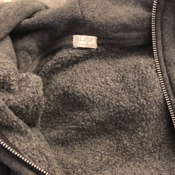 dark grey brandy melville zip up - Picture 3 of 3